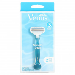 Gillette, Venus, гладкая, 1 бритва, 2 картриджа