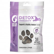 Green Gruff, Detox Immunity, куриная печень, 24 жевательные таблетки, 48 г (1,7 унции)