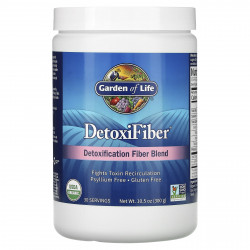 Garden of Life, DetoxiFiber, специальная смесь клетчатки для детоксикации, 300 г