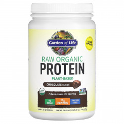 Garden of Life, Органический протеин RAW, органическая растительная формула, шоколад, 660 г (23,28 унции)