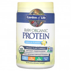 Garden of Life, Органический белок RAW, органическая растительная формула, ваниль, 620 г (21,86 унции)