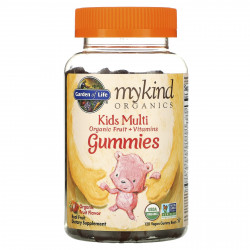 Garden of Life, MyKind Organics, Kids Multi, детские мультивитамины со вкусом органических фруктов, 120 веганских мармеладных мишек