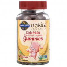 Garden of Life, MyKind Organics, детский мультивитамин, органический ароматизатор со вкусом вишни, 120 веганских жевательных конфет в форме мишек