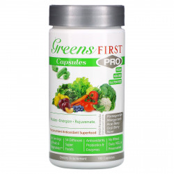 Greens First, PRO, суперфуд с фитонутриентами и антиоксидантами, 180 капсул