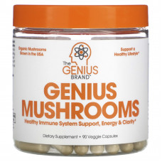The Genius Brand, Genius Mushrooms, 90 растительных капсул