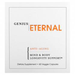 The Genius Brand, Eternal, антивозрастное средство, 60 растительных капсул