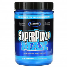 Gaspari Nutrition, SuperPump Max, синий малиновый лед, 640 г (1,41 фунта)