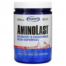 Gaspari Nutrition, Aminolast, супер-BCAA для восстановления и выносливости, фруктовый пунш, 420 г (14,8 унций)