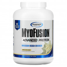 Gaspari Nutrition, MyoFusion, Усовершенствованный протеин, Ванильный пломбир, 1814 г (4 lbs)