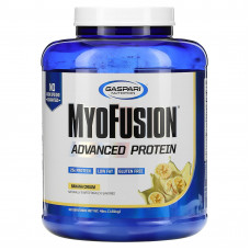 Gaspari Nutrition, MyoFusion, улучшенный протеин, банан и сливки, 1,81 г (4 фунта)