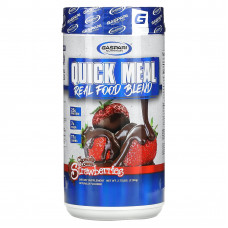 Gaspari Nutrition, Quick Meal, смесь натуральных продуктов, клубника в шоколаде, 1250 г (2,75 фунта)