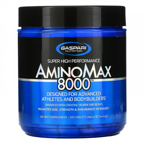 Gaspari Nutrition, AminoMax 8000, комплекс для физически активных людей, 325 таблеток
