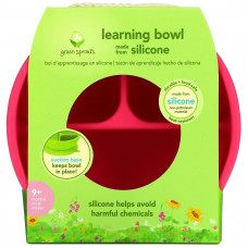 Green Sprouts, Learning Bowl, для детей от 9 месяцев, розовый, 1 чашка