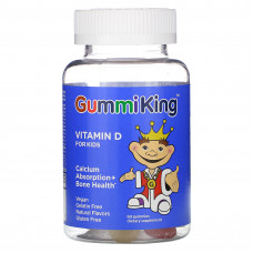 GummiKing, Витамин D для детей, 60 жевательных мармеладок