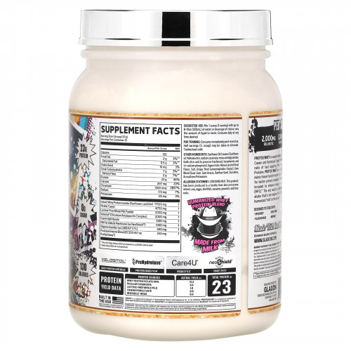 Glaxon, Protos Whey, сывороточный протеин, печенье и молоко, 777 г (1,71 фунта)