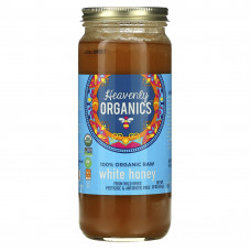 Heavenly Organics, 100% органический необработанный белый мед, 624 г (22 унции)