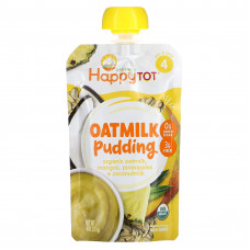 Happy Family Organics, Happy Tot, овсяный пудинг, этап 4, органическое овсяное молоко, манго, ананасы и кокосовое молоко, 113 г (4 унции)