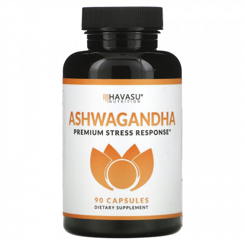Havasu Nutrition, Ашваганда, Премиум-реакция на стресс, 90 капсул