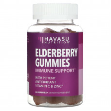 Havasu Nutrition, Premium Elderberry, жевательные таблетки с бузиной, 60 шт.