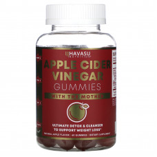 Havasu Nutrition, жевательные конфеты с яблочным уксусом c уксусной маткой, натуральное яблоко, 60 жевательных таблеток