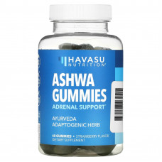 Havasu Nutrition, Ashwa Gummies, клубника, 60 жевательных таблеток