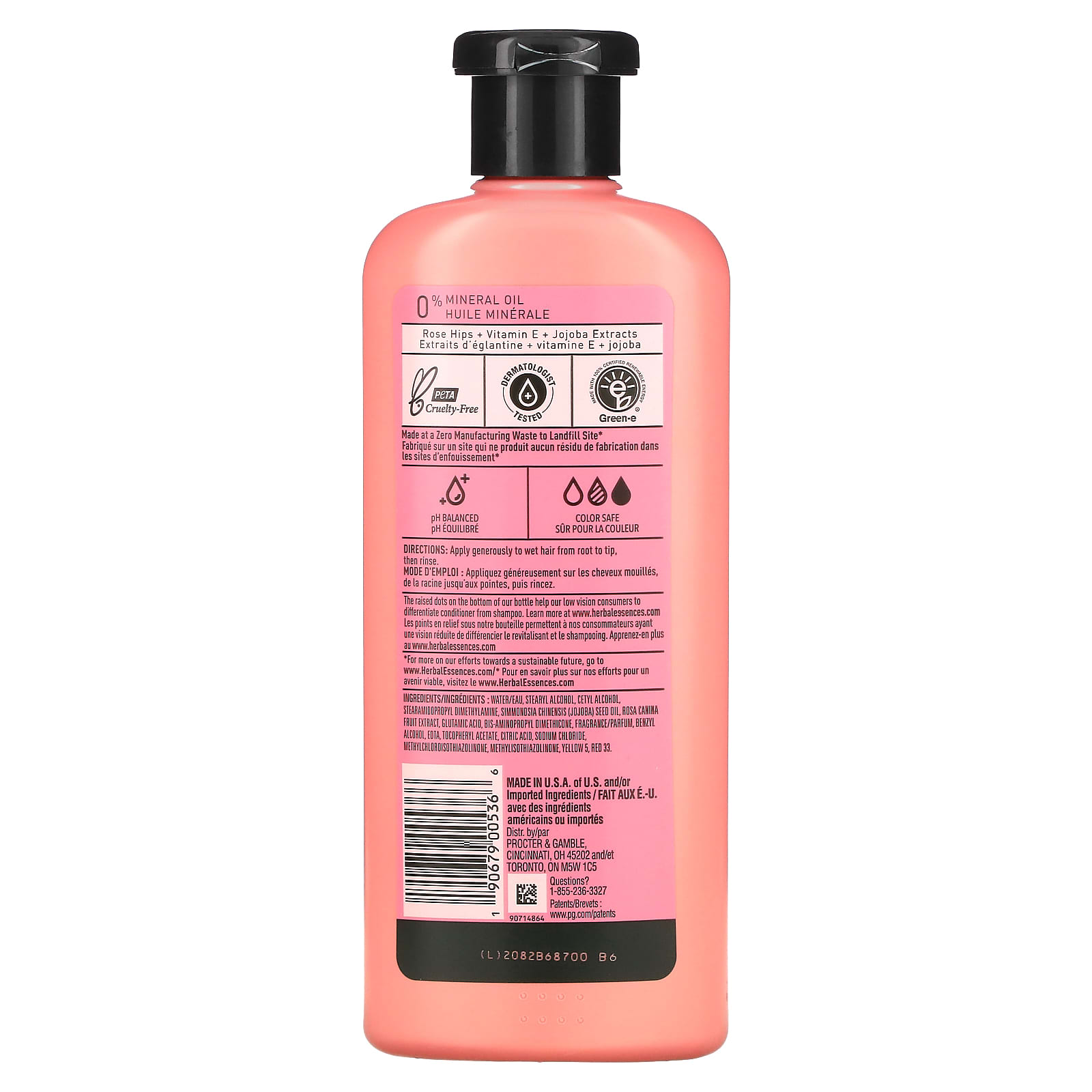 Herbal Essences, Smooth, кондиционер, шиповник, 13,5 жидких унций (400 мл)