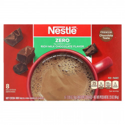 Nestle Hot Cocoa Mix, смесь для приготовления горячего шоколада, насыщенный вкус молочного шоколада, 8 упаковок по 8 г (0,28 унции)