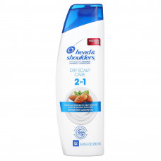 Head & Shoulders, Шампунь и кондиционер 2 в 1, уход за сухой кожей головы, с миндальным маслом, 250 мл (8,45 жидк. Унции)