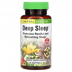 Herbs Etc., Снотворное Deep Sleep, 60 быстродействующих мягких таблеток