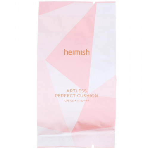 Heimish, Artless Perfect Cushion, легкое тональное средство с запасным блоком, SPF 50+/PA+++, оттенок 23 натуральный бежевый, 2 шт. по 13 г