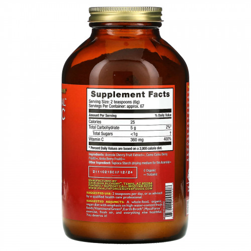 HealthForce Superfoods, По-настоящему натуральный витамин C, 400 г (14,1 унции)