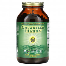 HealthForce Superfoods, Chlorella Manna, добавка с хлореллой, 1200 веганских таблеток