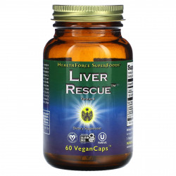 HealthForce Superfoods, Liver Rescue, 60 веганских капсул