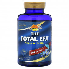 Nature's Life, The Total EFA, омега 3-6-9, 1200 мг, 90 мягких таблеток