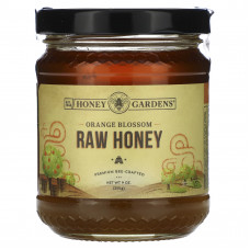 Honey Gardens, необработанный мед, цветы апельсина, 255 г (9 унций)