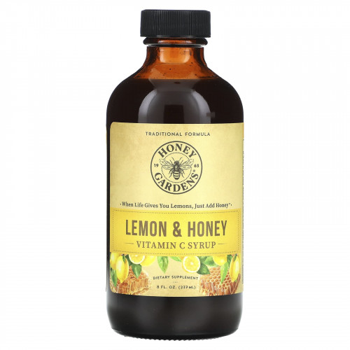 Honey Gardens, Сироп с витамином C, лимон и мед, 237 мл (8 жидк. Унций)