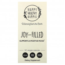 Happy Healthy Hippie, Наполненный радостью, поддерживает позитивное настроение, 60 растительных капсул