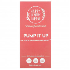Happy Healthy Hippie, Pump It Up, поддержка лактации и послеродового периода, 60 растительных капсул