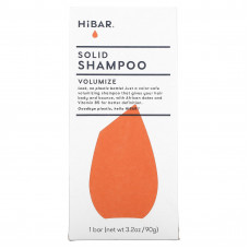 HiBAR, Твердый мыльный шампунь, для увеличения объема, 1 шт., 90 г (3,2 унции)