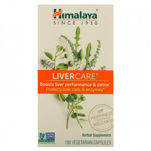 Himalaya, Liver Care, 180 вегетарианских капсул