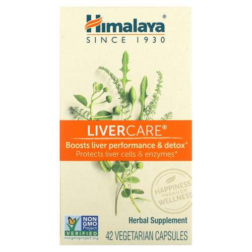 Himalaya, LiverCare, 42 вегетарианские капсулы