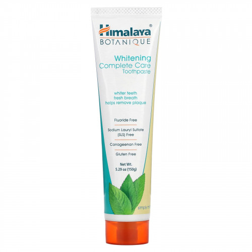 Himalaya, Botanique, отбеливающая зубная паста Simply Mint, 5,29 унций (150 г)