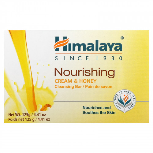 Himalaya, Питательное очищающее мыло, крем и мед, 125 г (4,41 унции)