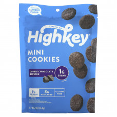HighKey, Mini Cookies, двойной шоколадный брауни, 56,6 г (2 унции)