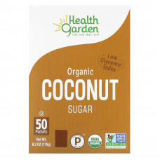 Health Garden, органический кокосовый сахар, 50 пакетиков по 3,5 г