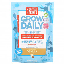 Healthy Heights, Grow Daily, смесь сывороточного протеина и питательных веществ, для детей от 3 лет, ваниль, 616 г (21,7 унции)