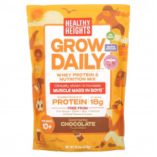 Healthy Heights, Grow Daily, смесь сывороточного протеина и питательных веществ, для мальчиков от 10 лет, шоколад, 670 г (23,6 унции)