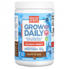 Healthy Heights, Grow Daily, смесь сывороточного протеина и питательного продукта, для детей от 3 лет, шоколад, 308 г (10,9 унции)
