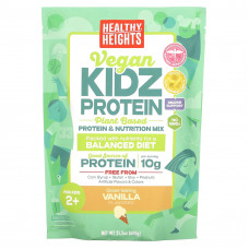 Healthy Heights, Vegan Kidz Protein, для детей от 2 лет, ваниль, 600 г (21,2 унции)