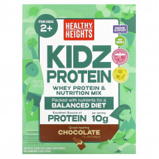 Healthy Heights, Kidz Protein, для детей от 2 лет, с шоколадным вкусом, 10 порционных пакетиков по 27 г (0,95 унции)